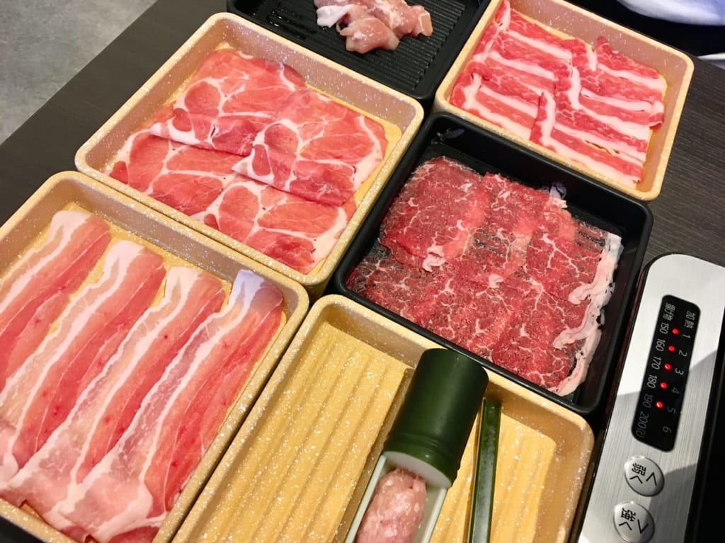 しゃぶ葉の肉の一部
