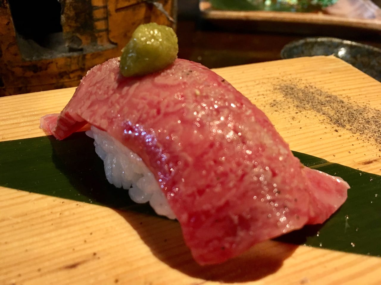 「久保屋」の肉寿司