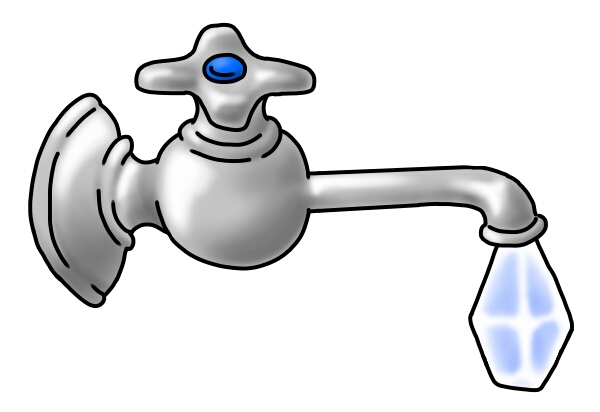 水道凍結のイメージ図